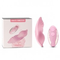 Wearable Panty Vibrator, 7 Speeds, Silicone, w/Remote Control, PINK